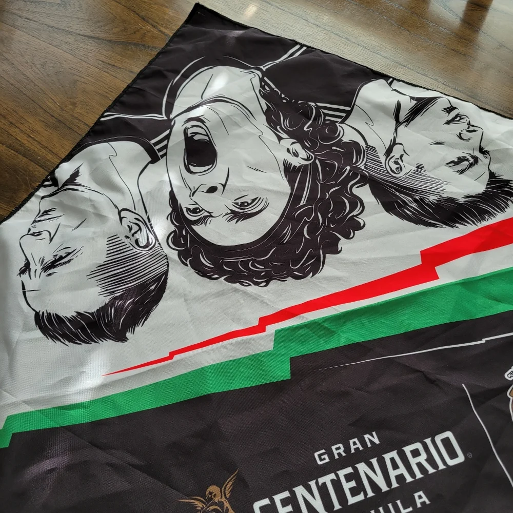 Gran Centenario tequila and Mexico soccer team bandana